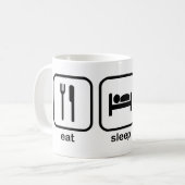 Mug Mangez du fromage de sommeil (Devant gauche)
