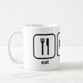 Mug Mangez du fromage de sommeil (Gauche)