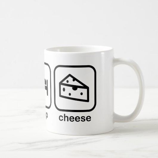 Mug Mangez du fromage de sommeil (Droite)
