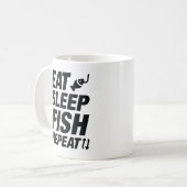 Mug Mangez du poisson endormi Répéter (Devant gauche)