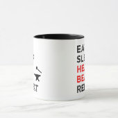 Mug Mangez la chaleur du sommeil Répéter le battement (Centre)