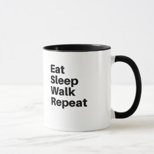 Mug Mangez la marche du sommeil