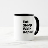 Mug Mangez la marche du sommeil (Devant droit)