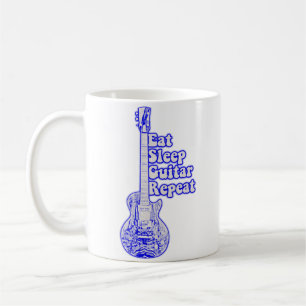 Mug Mangez la répétition de guitare de sommeil. vintag