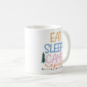 Mug Mangez le camp de sommeil Répéter drôle (Devant droit)