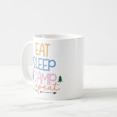 Mug Mangez le camp de sommeil Répéter drôle (Devant gauche)
