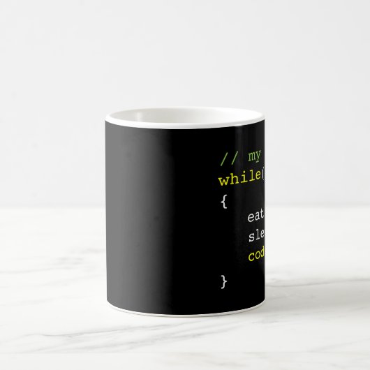 Mug Mangez le code de sommeil (Centre)