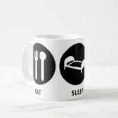 Mug Mangez le cycle de sommeil (Devant gauche)