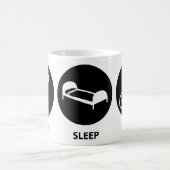 Mug Mangez le cycle de sommeil (Centre)