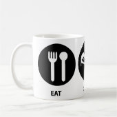 Mug Mangez le cycle de sommeil (Gauche)