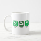 Mug Mangez le golf de sommeil (Gauche)
