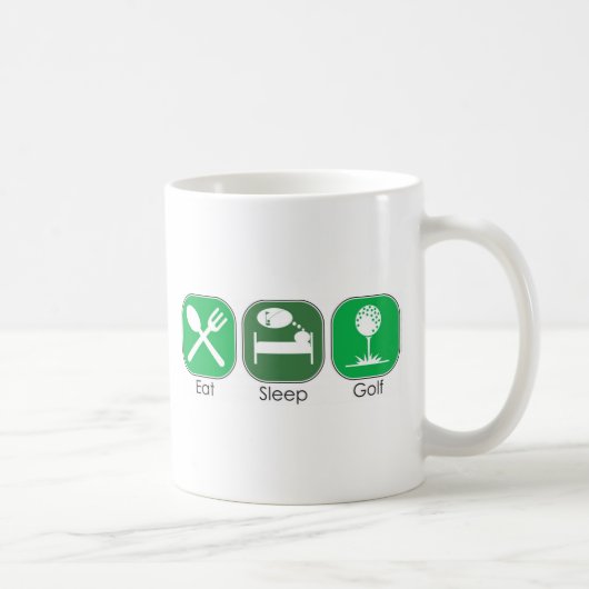 Mug Mangez le golf de sommeil (Droite)