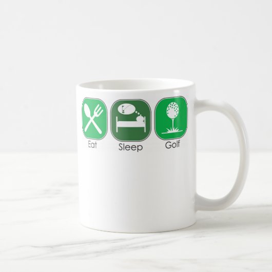 Mug Mangez le golf de sommeil (Droite)