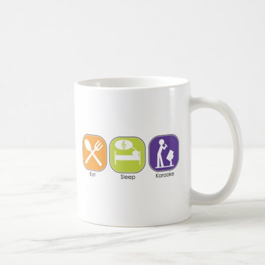 Mug Mangez le karaoke de sommeil (Droite)