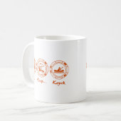 Mug Mangez le kayak de sommeil (Devant gauche)