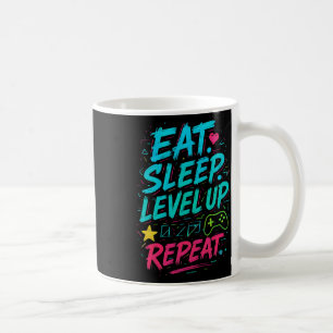 Mug Mangez le niveau de sommeil vers le haut répéteur