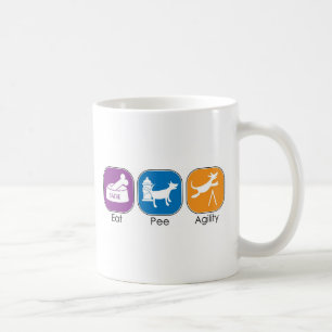Mug Mangez le pipi d'agilité de sommeil