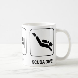 Mug Mangez le piqué de scaphandre de sommeil