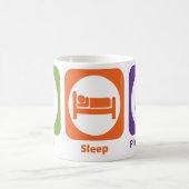Mug Mangez le pont de jeu de sommeil (Centre)
