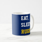 Mug Mangez le rugby du sommeil (Devant droit)