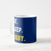Mug Mangez le rugby du sommeil (Devant gauche)