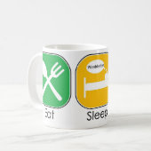 Mug Mangez le service de sommeil (Devant gauche)