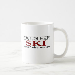 Mug Mangez le ski de sommeil