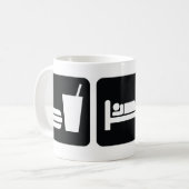 Mug Mangez le Snowmobile de sommeil (Devant gauche)