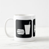 Mug Mangez le Snowmobile de sommeil (Gauche)