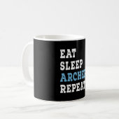 Mug Mangez le sommeil à l'arc répéter (Devant gauche)