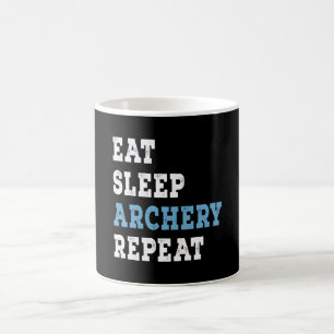 Mug Mangez le sommeil à l'arc répéter