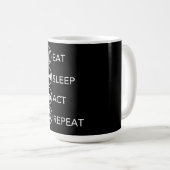 Mug Mangez le sommeil Acte Répéter Acteurs Don intérim (Devant droit)