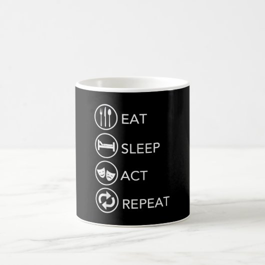 Mug Mangez le sommeil Acte Répéter Acteurs Don intérim (Centre)
