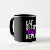Mug Mangez le sommeil après la répétition Acteur Acteu (Devant gauche)