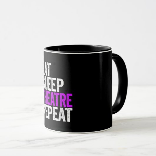 Mug Mangez le sommeil après la répétition Acteur Acteu (Devant droit)