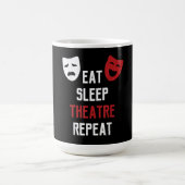 Mug Mangez le sommeil après la répétition - Musical Br (Centre)