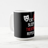 Mug Mangez le sommeil après la répétition - Musical Br (Devant gauche)