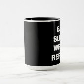 Mug Mangez le sommeil écrivent la répétition (Centre)