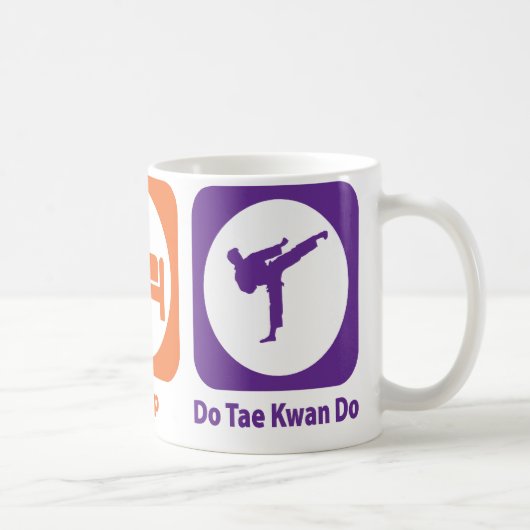 Mug Mangez le sommeil font Tae Kwan font (Droite)