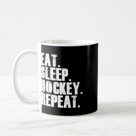 Mug Mangez le sommeil Hockey Répétez les maillots cade (Gauche)