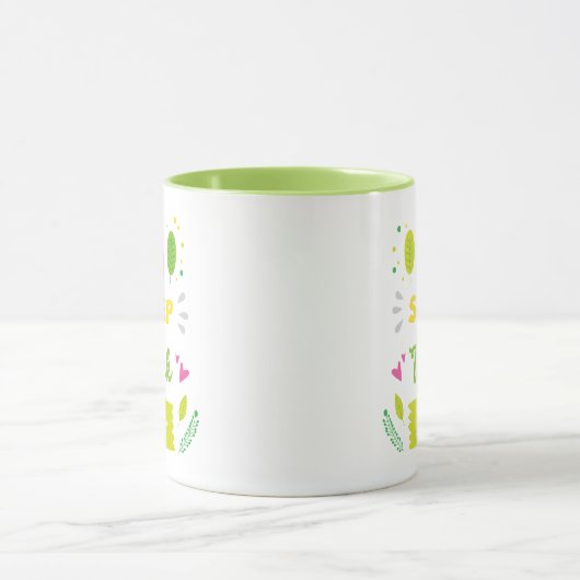 Mug Mangez le sommeil Pensez vert (Centre)