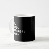 Mug Mangez Le Sommeil Prêts Hypothécaires Agent Proces (Devant gauche)