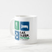 Mug Mangez le sommeil réutilisent (Devant gauche)