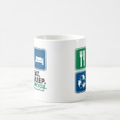 Mug Mangez le sommeil réutilisent (Centre)