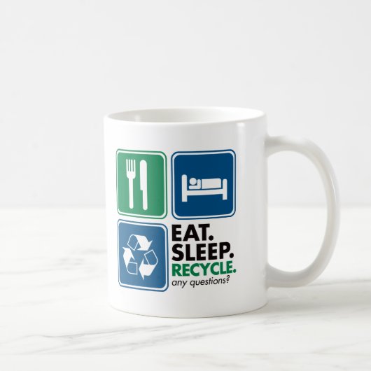 Mug Mangez le sommeil réutilisent (Droite)