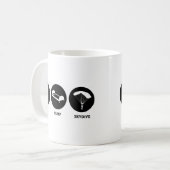 Mug Mangez le sommeil SkyDive (Devant gauche)