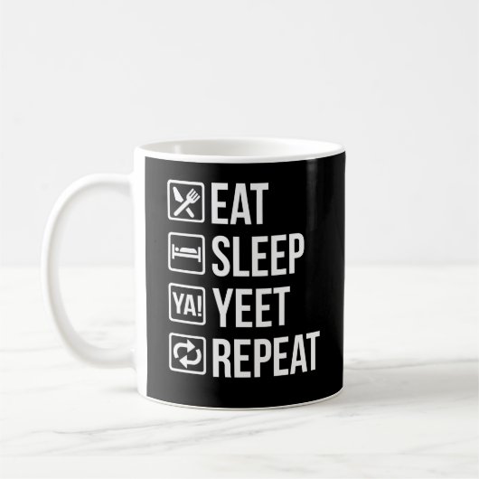 Mug Mangez le sommeil Yeet répéter le cadeau (Gauche)