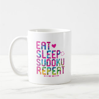Mug Mangez le sudoku du sommeil Répéter l'esprit profo
