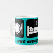 Mug Mangez le surf de sommeil (Devant gauche)