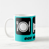 Mug Mangez le surf de sommeil (Gauche)
